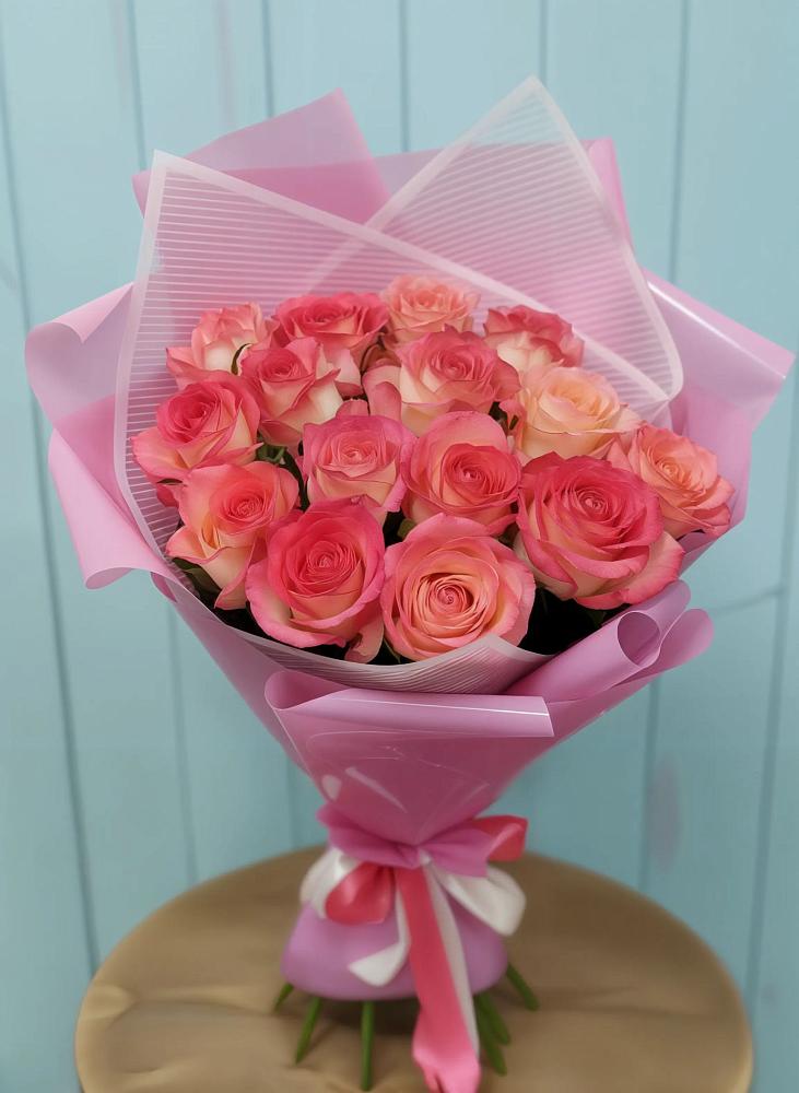 Букет 15 Розовых роз Равель в Букачаче