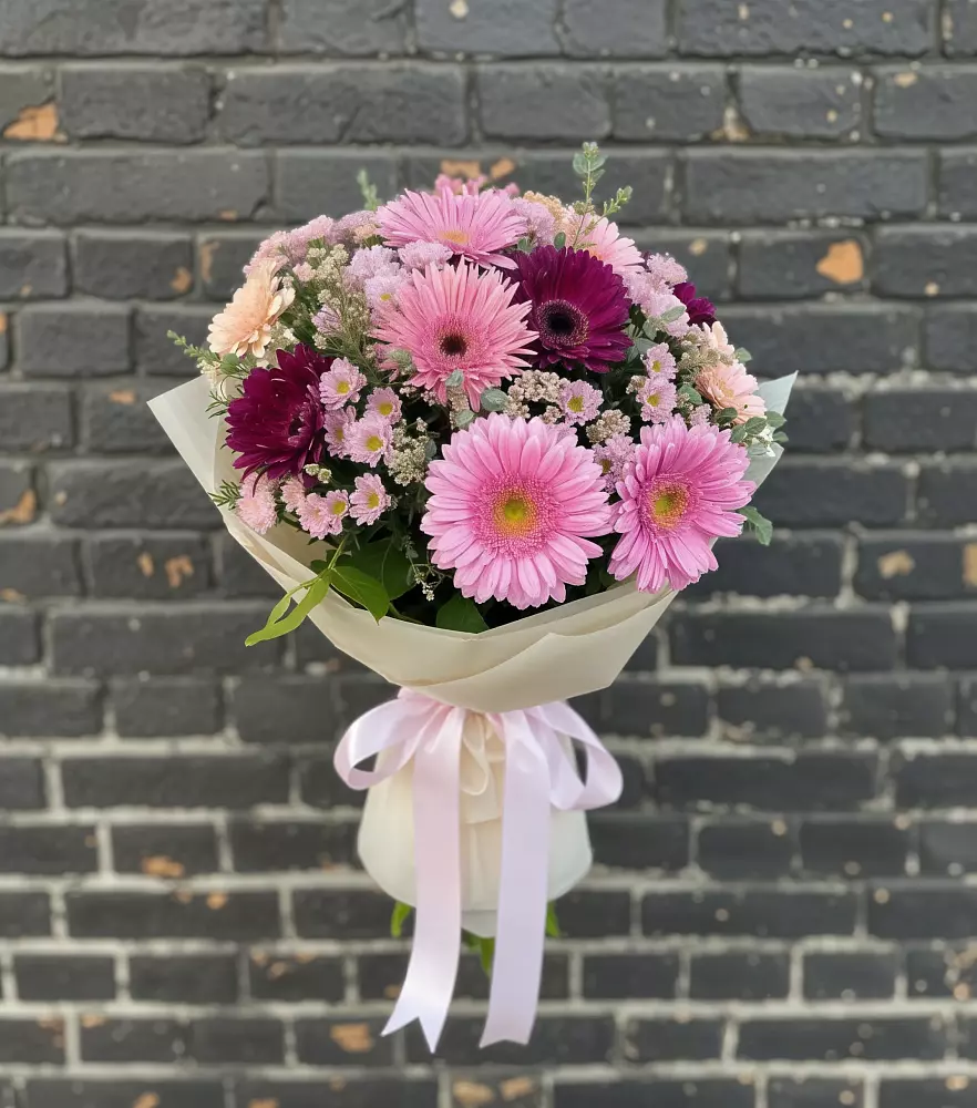 Букет цветов из: Герберы и Хризантемы в Букачаче
