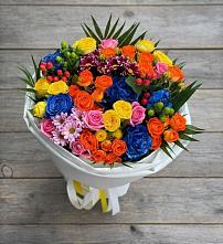 Букет цветов из:  Розы и Хризантемы в Букачаче