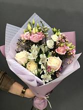 Букет цветов из:  Альстромерии, Розы и Лизиантусы #REPLACE_PRED# Букачаче