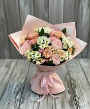 Букет цветов из:  Гвоздики, Розы и Хризантемы в Букачаче