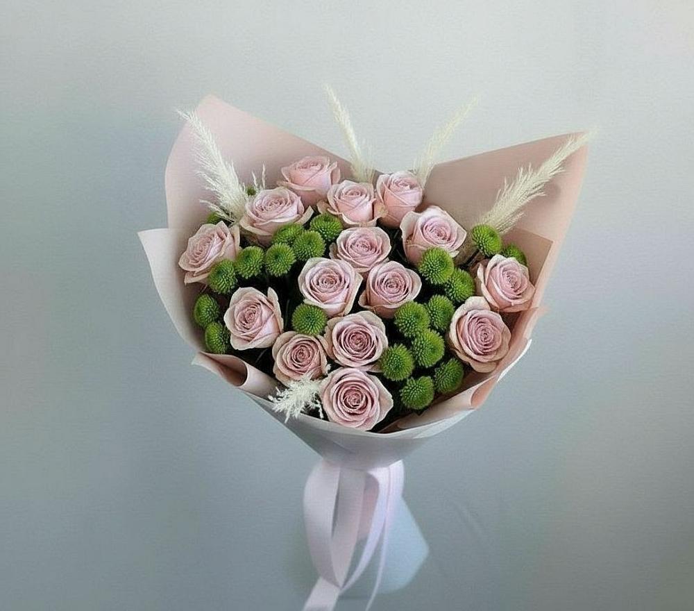 Букет цветов из: Розы и Хризантемы в Букачаче