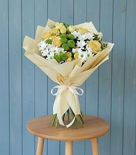 Букет цветов из:  Хризантемы и Розы в Букачаче