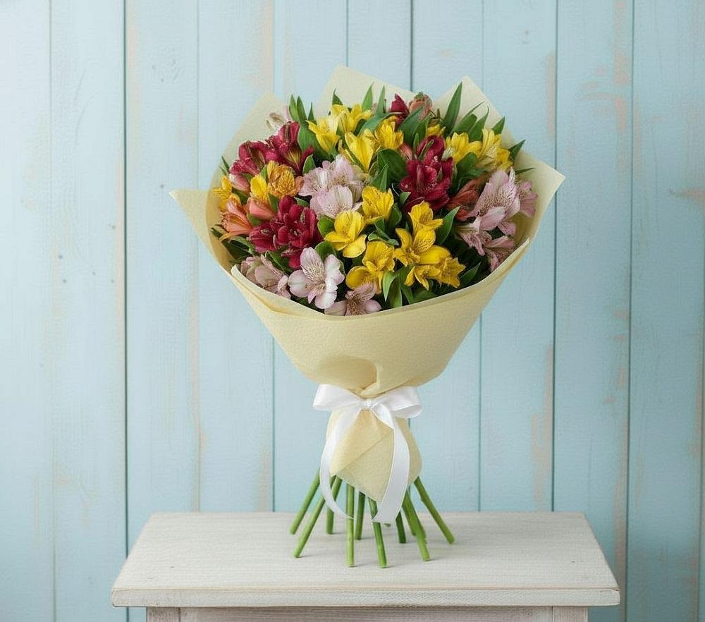 Букет цветов из: Альстромерии в Букачаче