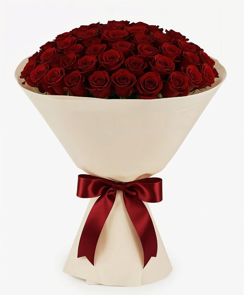 Букет 101 Бордовая роза Блэк Бакарра в Букачаче